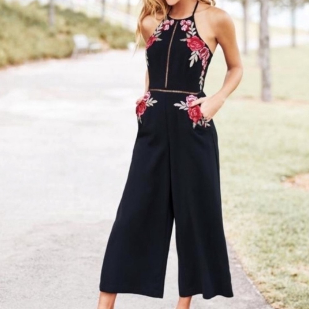 Gianni Bini Rosette Jumpsuit